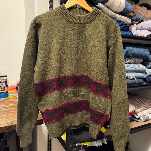 Vintage Sisley Wool Christmas Sweater | Made in Italy | Size M/L - Picture 1 of 7